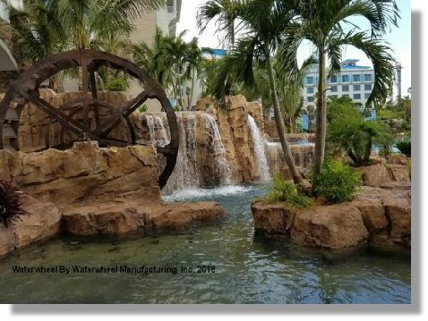 Universal Studio's Sapphire Fall Resort FL Waterwheel Factory