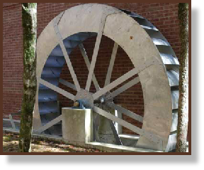 Installed Poncelet Waterwheel