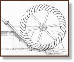 Old Drawings of a Poncelet Waterwheel