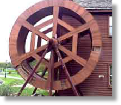 Broken Wooden Waterwheel