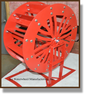Unique Design 4ft Bamboo Waterwheel